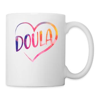 Doula Birth Worker Coeur - Mug blanc - blanc - Droite
