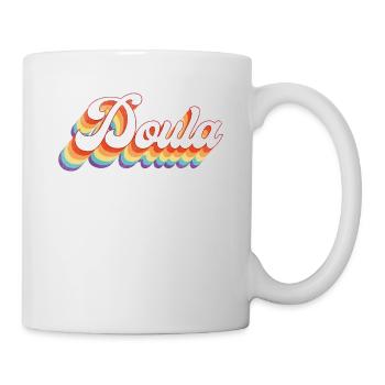 Doula Birth Worker Retro Vintage - Mug - white - Right