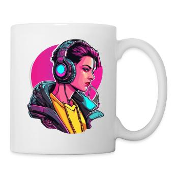 Headphones / Audio / Music / Sound / Studio / Cool - Mug - white - Right
