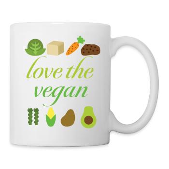 Love the vegan - Mug - white - Right