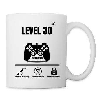 NIVEAU 30 terminé - Mug blanc - blanc - Droite