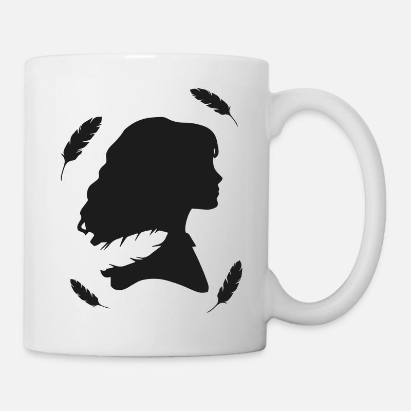 Hermione avec plumes volantes - Mug blanc - blanc