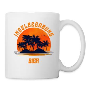 Inselbegabung Bier - Tasse - Weiß - Rechts