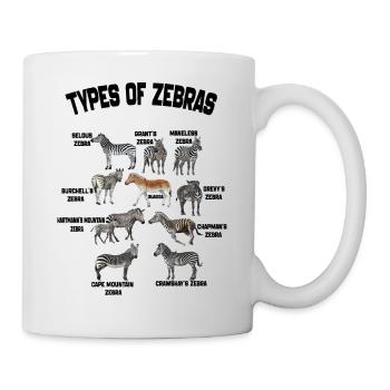 Types Of Zebras List Zebra Breeds Animal Lovers - Mug - white - Right