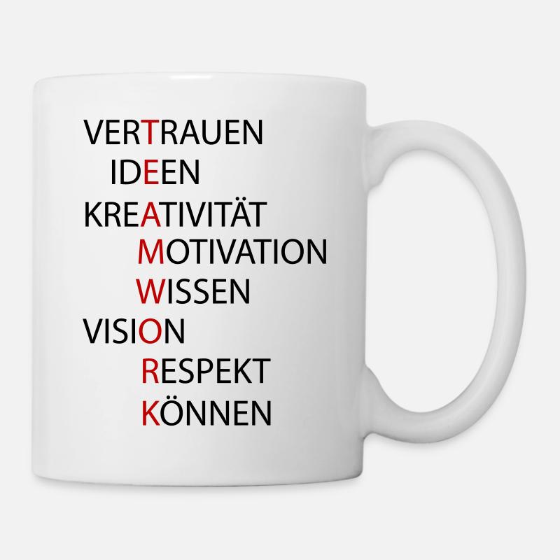 Teamwork - Tasse - Weiß