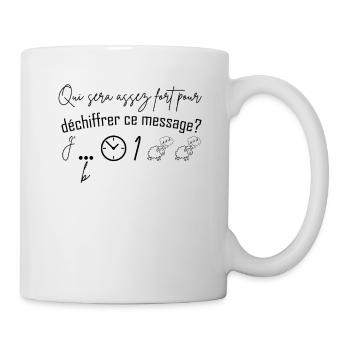 Annonce grossesse humoristique femme enceinte mère - Mug blanc - blanc - Droite