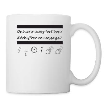 Annonce grossesse humoristique femme enceinte mère - Mug blanc - blanc - Droite
