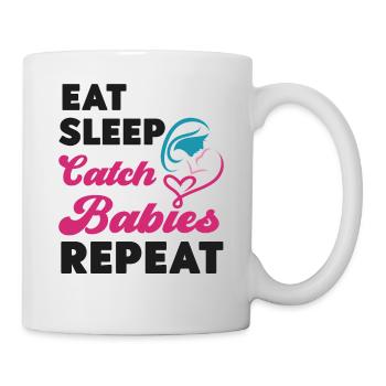 Infirmière spécialisée dans le travail et l’accouchement - Mug blanc - blanc - Droite