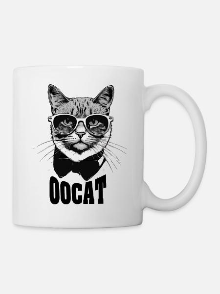 Katze - Tasse - Weiß