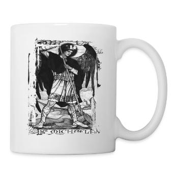 Erzengel Heiliger Religion Gott Engel Glaube Michael - Tasse - Weiß - Rechts
