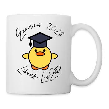 Examen 2024 lebende LegEnte - Tasse - Weiß - Rechts