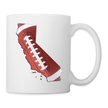 California (USA) | real football | Map - Mug - white - Right
