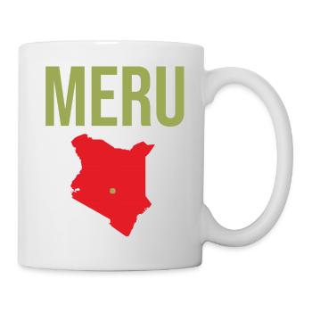 Souvenir Meru Rouge Vert - Mug blanc - blanc - Droite