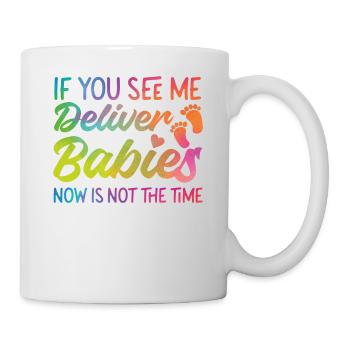 Infirmière spécialisée dans le travail et l’accouchement - Mug blanc - blanc - Droite