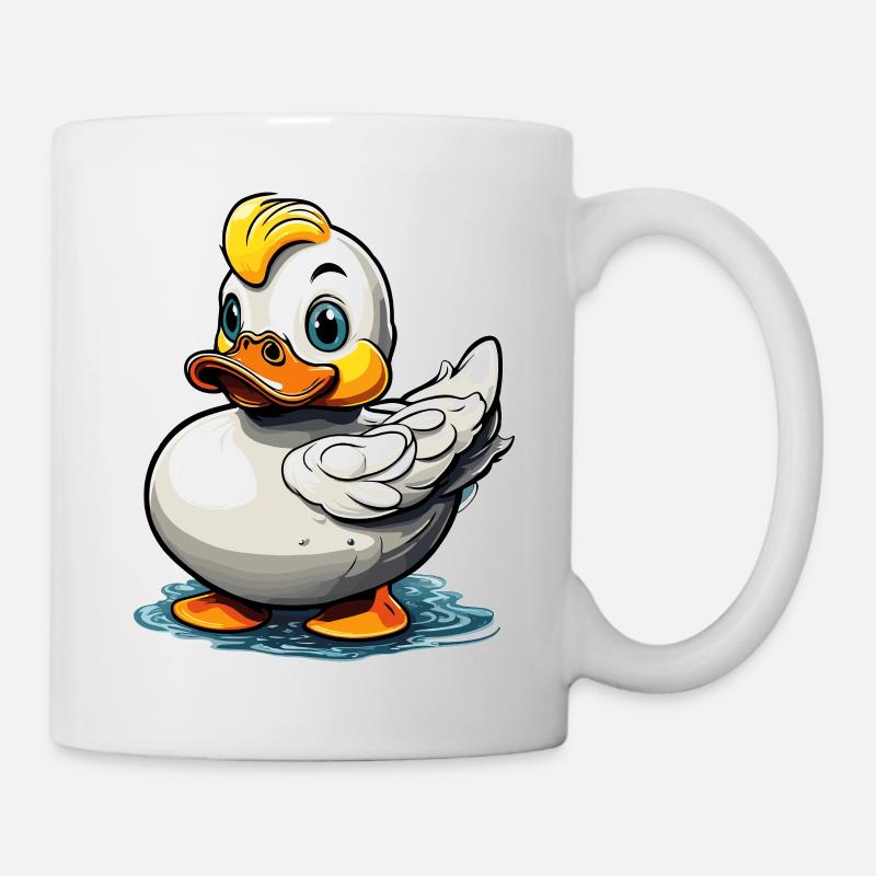 Gummiente / Badeente / Wasser / Badewanne - Tasse - Weiß