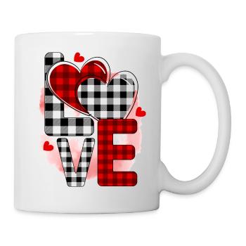 Amour Saint-Valentin - Mug blanc - blanc - Droite
