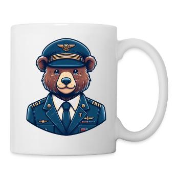 Cute Bear Pilot - Tasse - Weiß - Rechts