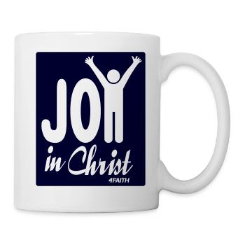 Freude durch Christus - Tasse - Weiß - Rechts