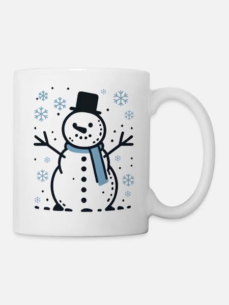 Snowman - Mug - white