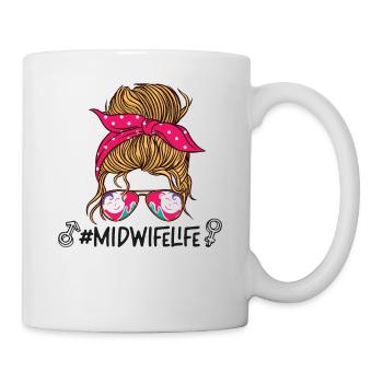 Nurse Midwife Birth Worker - Tasse - Weiß - Rechts