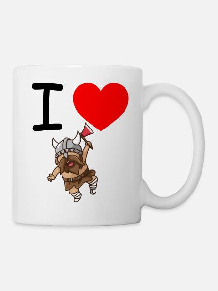 Wikinger - Tasse - Weiß
