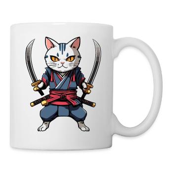 Samurai Cat #33 - Mug - white - Right