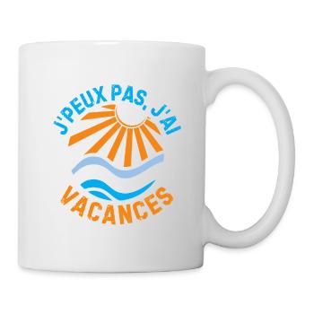 Vacances été soleil vagues - Mug blanc - blanc - Droite