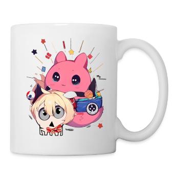 Otaku Anime Manga Japan Animals Hamster Pink Gothic - Mug - white - Right