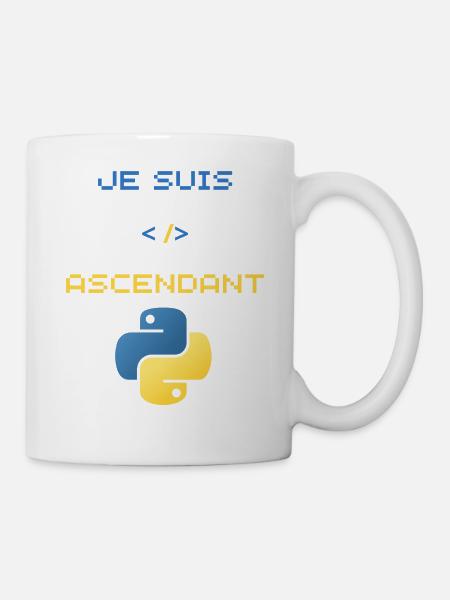 Geschenk für Python-Entwickler - Tasse - Weiß