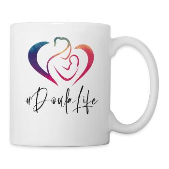 Doula Birth Worker Rainbow - Tasse - Weiß - Rechts