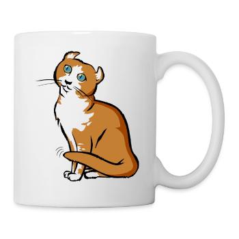 Chat | Chat | graphique est modifié - Mug blanc - blanc - Droite