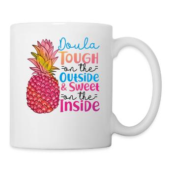 Doula Travailleuse à la naissance Doula ananas - Mug blanc - blanc - Droite