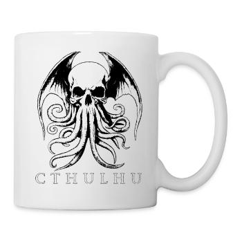 Cthulhu Gothic Weiß - Tasse - Weiß - Rechts