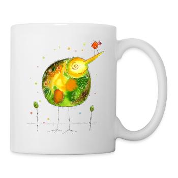 Gute Laune Kiwi - Tasse - Weiß - Rechts