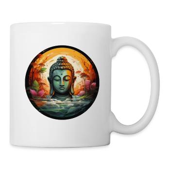 T-shirt Sérénité Bouddha Marque Vibration Positive - Mug blanc - blanc - Droite