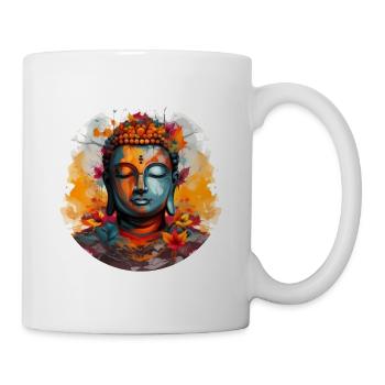 T-shirt Sérénité Bouddha Marque Vibration Positive - Mug blanc - blanc - Droite