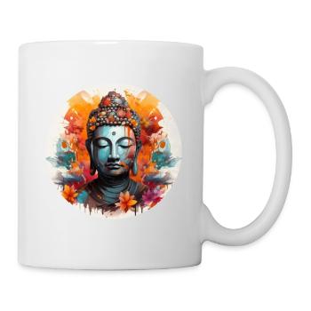 T-shirt Sérénité Bouddha Marque Vibration Positive - Mug blanc - blanc - Droite