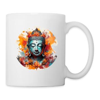 T-shirt Sérénité Bouddha Marque Vibration Positive - Mug blanc - blanc - Droite