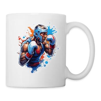 Boxer / Sport / Kampf / Arena / Boxring / Fäuste - Tasse - Weiß - Rechts