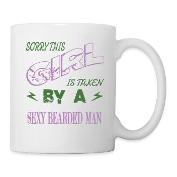 sayings beard fear harden joke football club - Mug - white - Right
