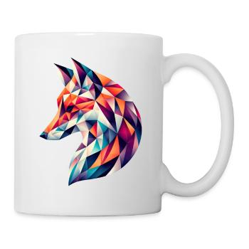 Vecteur de renard - Mug blanc - blanc - Droite