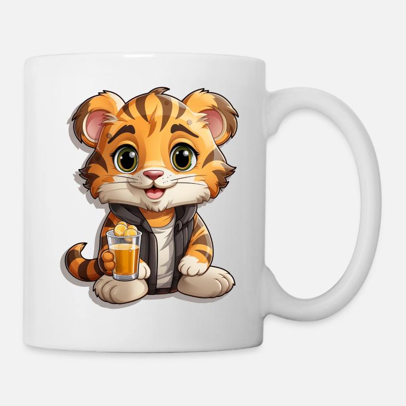 tiger1 - Tasse - Weiß