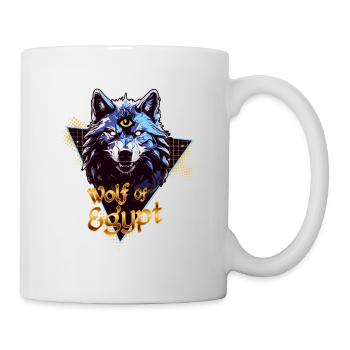 Le Loup d'Égypte à l'Œil d'Horus - Mug blanc - blanc - Droite