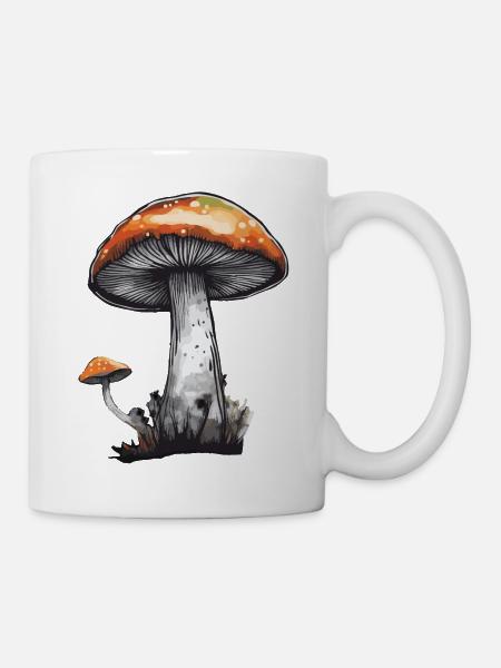 Mushroom, Porcini Mushroom, Nature, Autumn, Chanterelle - Mug - white