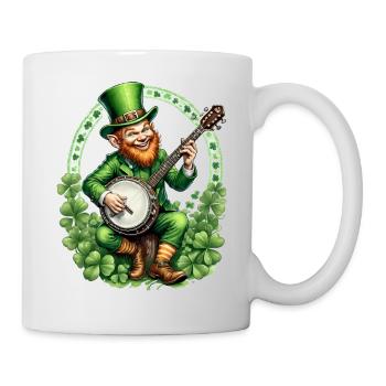Leprechaun Banjo Player I Irish Music I St. - Tasse - Weiß - Rechts