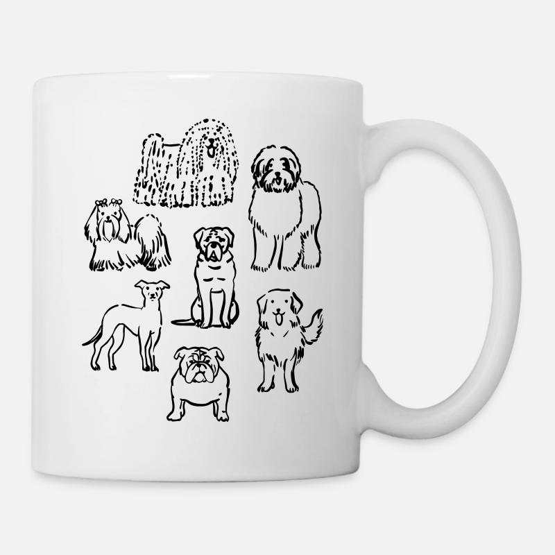 Amoureux des chiens - Mug blanc - blanc