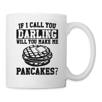 Amoureux des crêpes Enfants Si Je T’appelle - Mug blanc - blanc - Droite