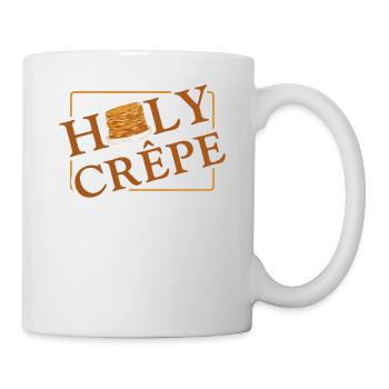 Pancake Lover Kids Pun Holy Crepe - Mug - white - Right