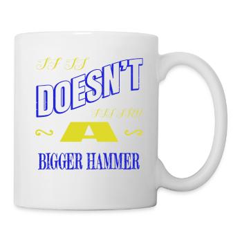 funny quote humor jokes construction carpenter - Mug - white - Right