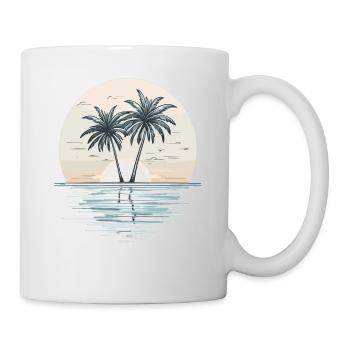 Sunset Palm Beach - Mug - white - Right